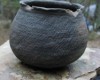 Native American Prehistoric Item - Mississippian Jar Pottery. Grey Corrugated