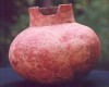 Native American Prehistoric Item - Mississippian Wide Neck Waterbottle Pottery. 