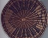 Native American Basket - Hopi Wicker Tray with Butterfly Pattern, 12 1/2